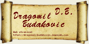 Dragomil Budaković vizit kartica